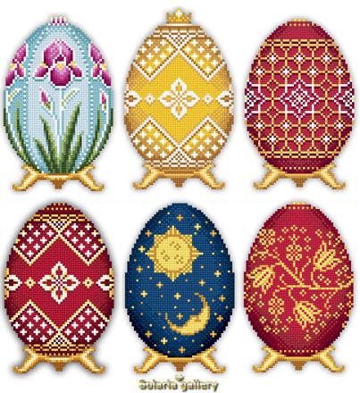 Easter Eggs in Faberge Style - Collection 3