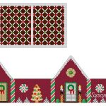 Red Velvet Chocolate Trellis Medium Gingerbread House 