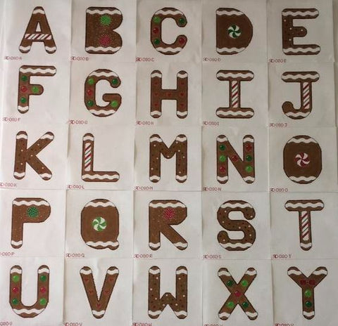 Gingerbread Letters - H