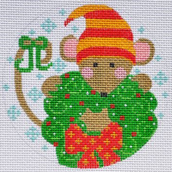 Wreath Mouse Ornament