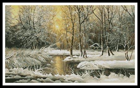 Golden Winter Lake