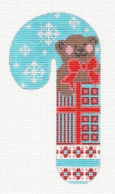 Teddy Bear Candy Cane
