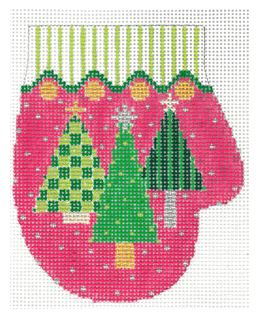 Three Trees Mitten - Pink