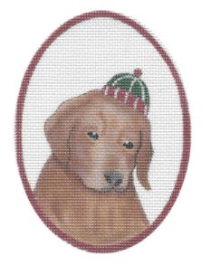 Golden w/Green/Red Hat