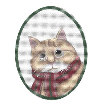 Cat w/Red Scarf