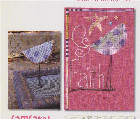 Flock - Blue Polka Dot Bird 