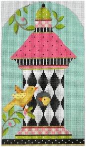 Happy Harlequin Birdhouse