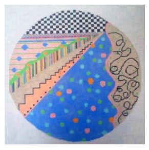 Round Ornament - Scribbling/Dots