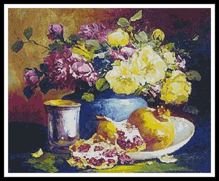 Still Life with Pomegranate  (Eugene Henri Cauchois)