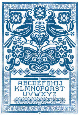 Sampler in Blue