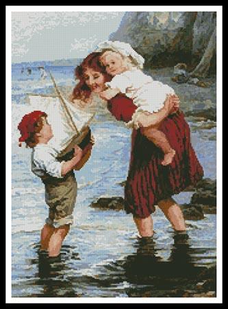 At Scarborough  (Frederick Morgan)