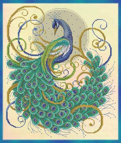 Swirling Peacock