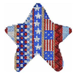 Patriotic Patterns Mini Star