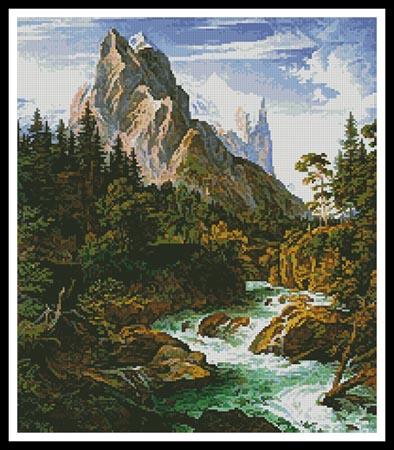 Wetterhorn with the Reichenbachtal  (Jospeh Anton Koch)
