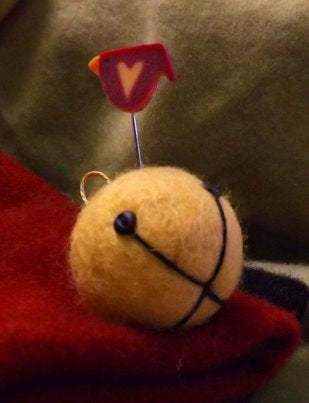 Jingle Bell Mini Pincushion