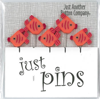 August Angel Pins (6 Orange Fish)