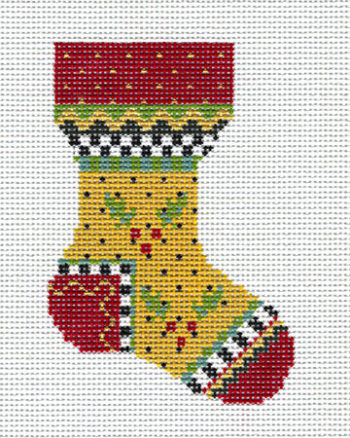 Yellow Holly Sock
