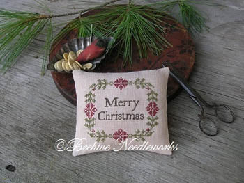 Christmas Wreath Pin Pillow