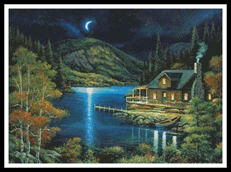 Moonlit Cabin  (John Zaccheo)