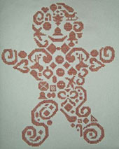 Tribal Gingerbread Man