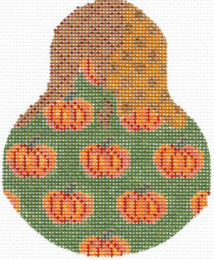 Pumpkin Patterned Pear