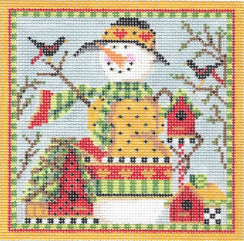 Snowman w/Birdhouses