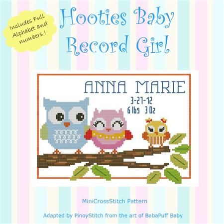 Hooties Baby Record - Girl