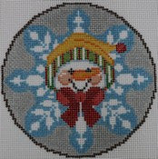 Snowman w/Yellow Hat Striped