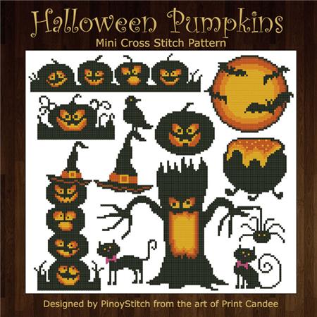 Halloween Pumpkins Silhouettes