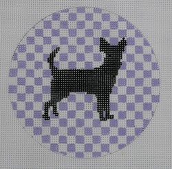 Chihuahua on Lavender Check