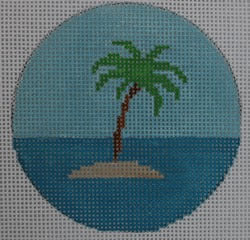 Palm Tree Island in Ocean