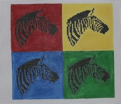 Multicolor Zebra 4 Square