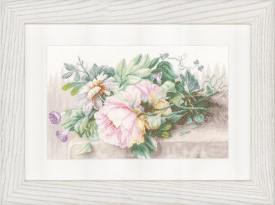 Peonies and Morning Glory