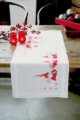 Christmas Gnomes Table Runner