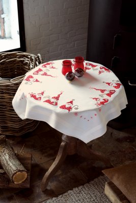 Christmas Gnomes Tablecloth