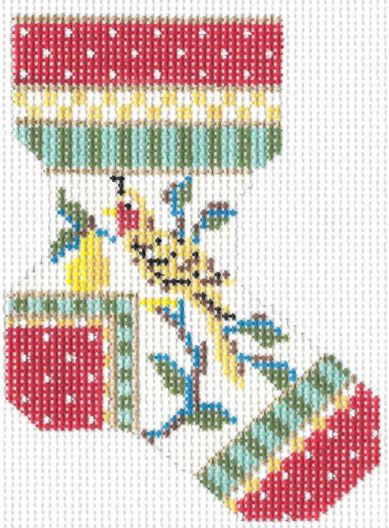 Partridge in a Pear Tree Sock