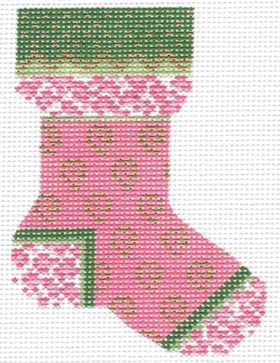 Pink Leopard Sock