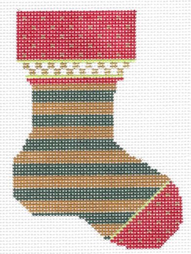 Forest and Honey Striped Sock - 18M