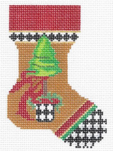 Topiary w/Red Bow Sock - 14M