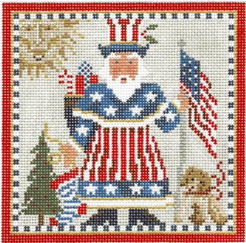 Uncle Sam-a-Claus Square