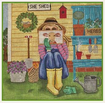 Stitching Girl - Gardening Girl