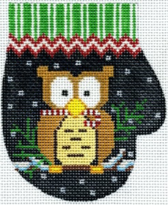 Christmas Owl Mitten 