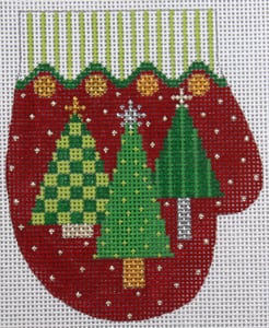 Three Trees Mitten - Red