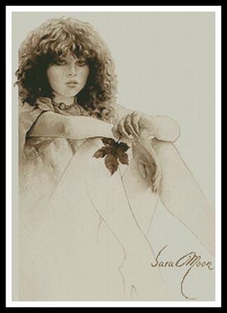 Girl with Maple Leaf  (Sara Moon)