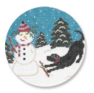 Black Lab w/Snowman