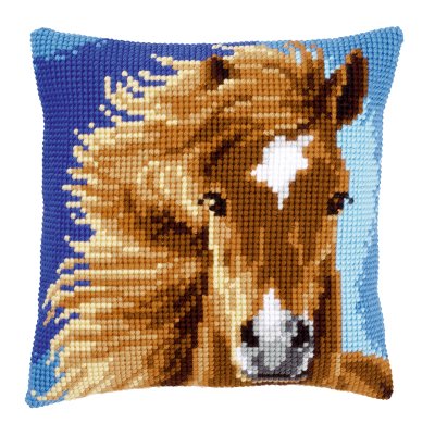 Brown Horse Pillow