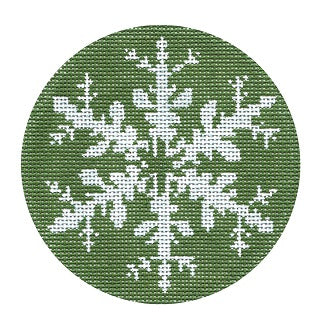 Snowflake on Green