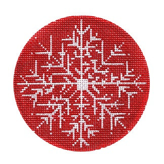 Snowflake on Red