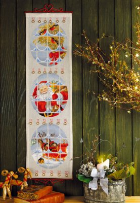 Santa Claus Sled Advent Calendar