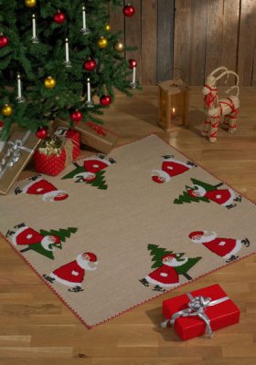 Santa Claus on Skates Tree Skirt